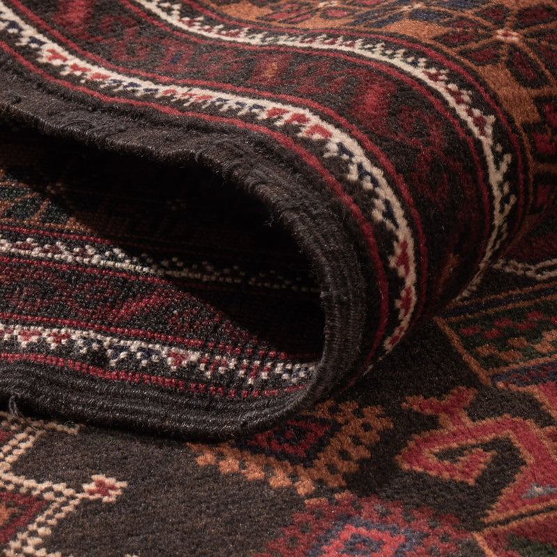 Baluch-matta - 188 x 112 cm - mörkröd