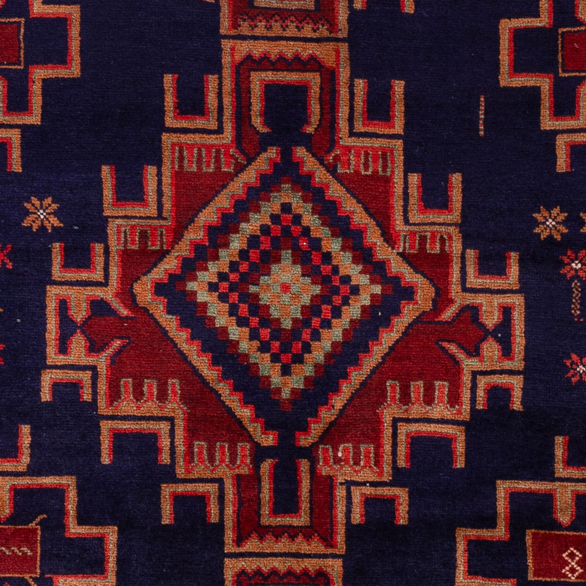 Baluch-matta - 200 x 122 cm - mörkröd