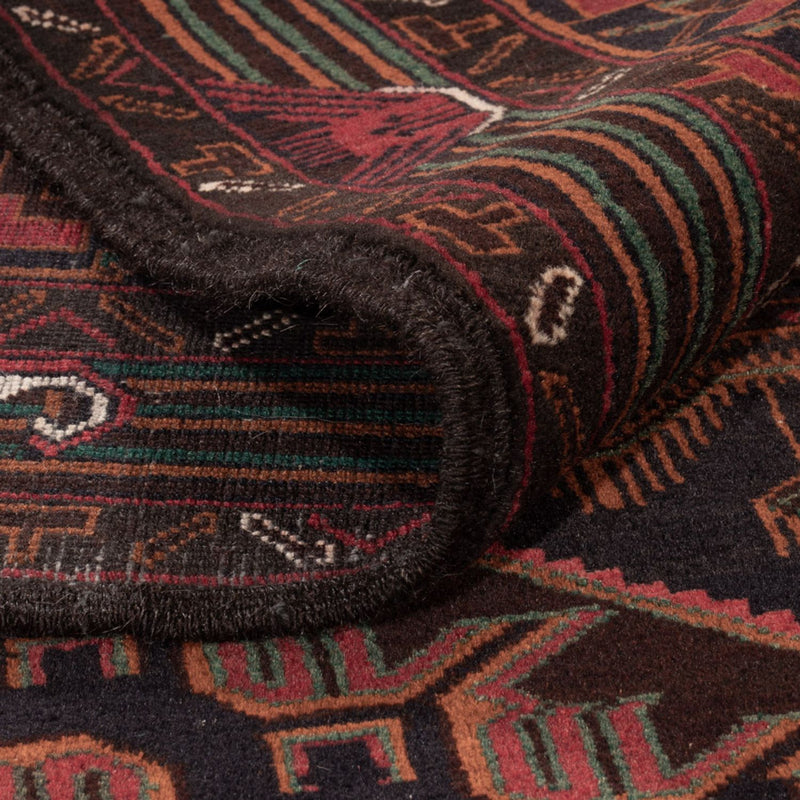 Baluch-matta - 213 x 128 cm - mörkröd