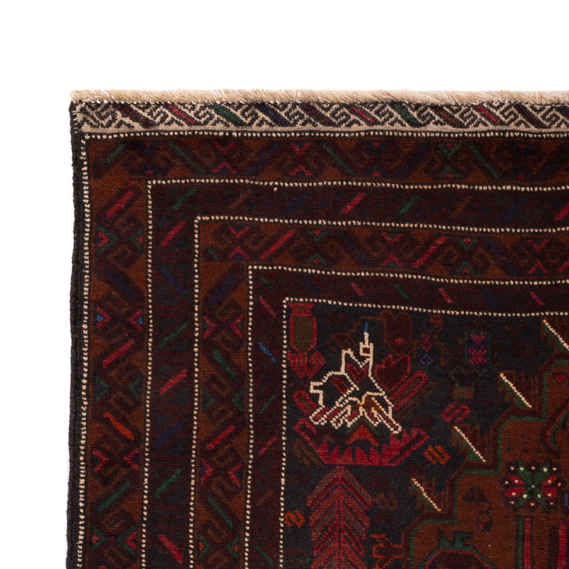 Baluch-matta - 195 x 120 cm - mörkröd