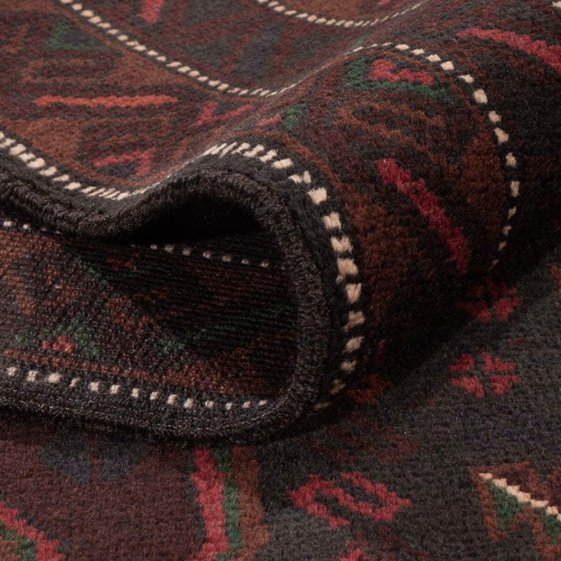 Baluch-matta - 195 x 120 cm - mörkröd