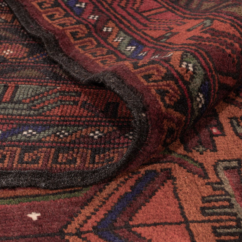 Baluch-matta - 193 x 130 cm - mörkröd