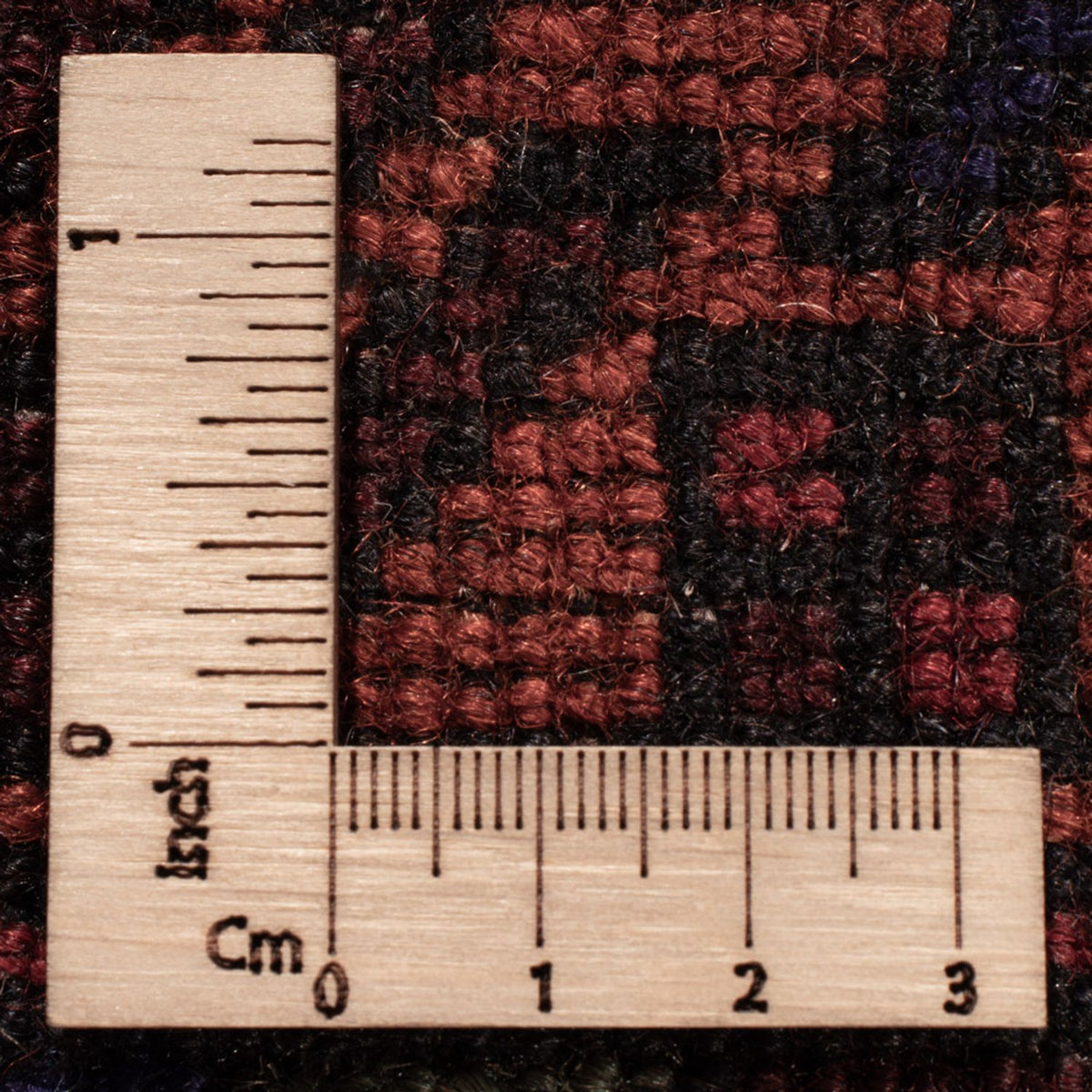 Baluch-matta - 193 x 130 cm - mörkröd