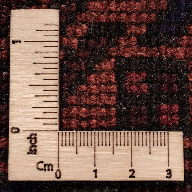 Baluch-matta - 193 x 130 cm - mörkröd