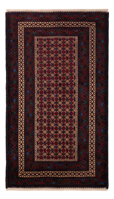 Runner Baluch-matta - 200 x 114 cm - mörkröd