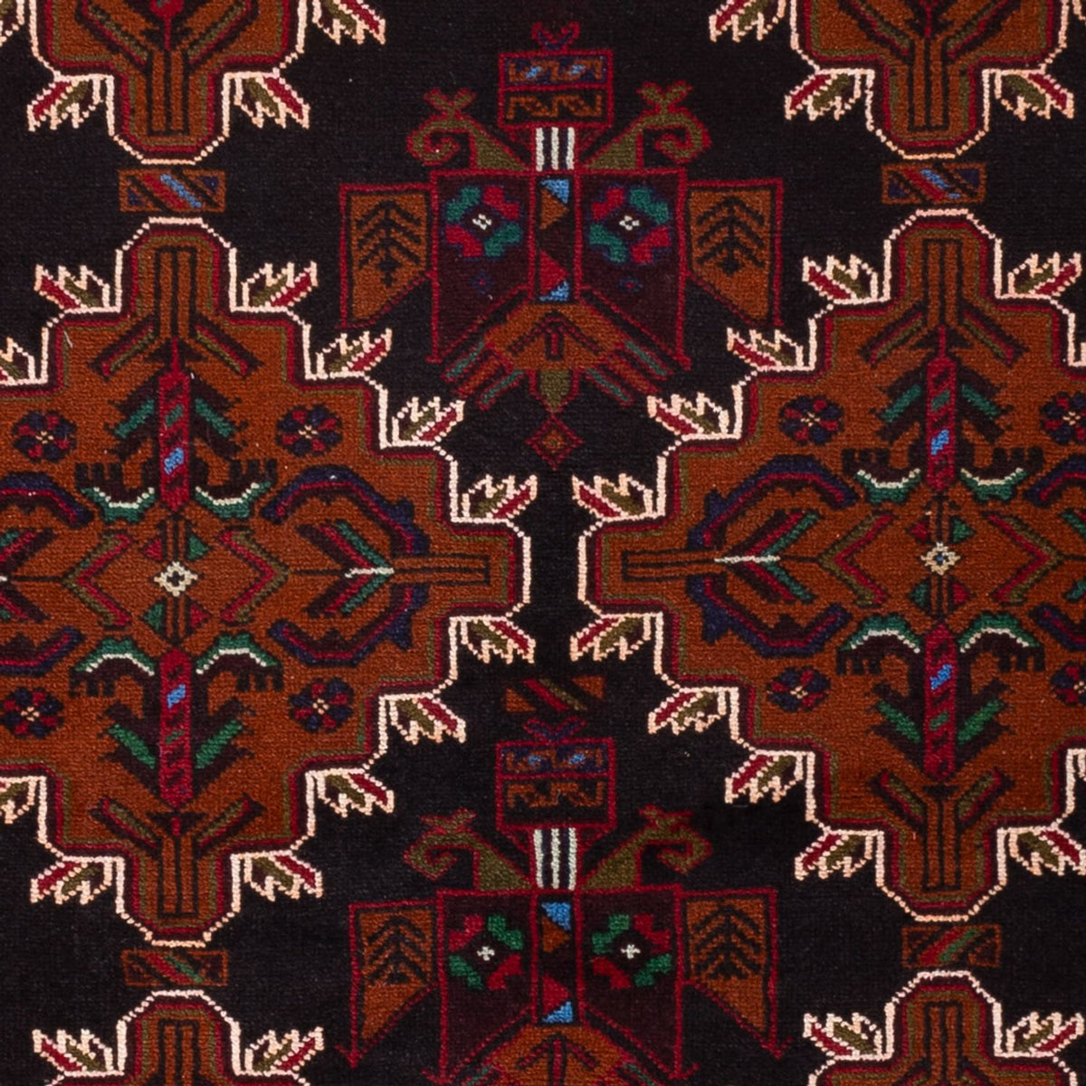 Baluch-matta - 192 x 127 cm - mörkröd