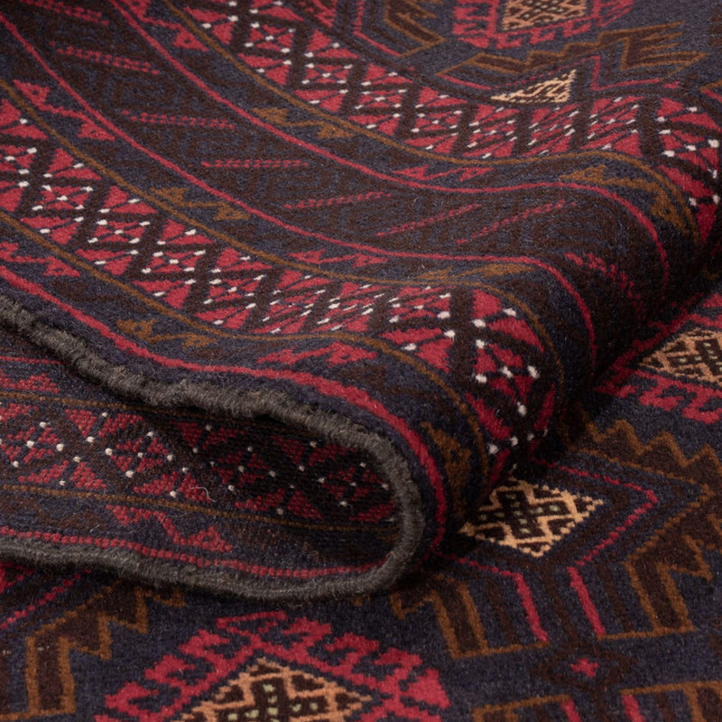 Baluch-matta - 194 x 122 cm - mörkröd