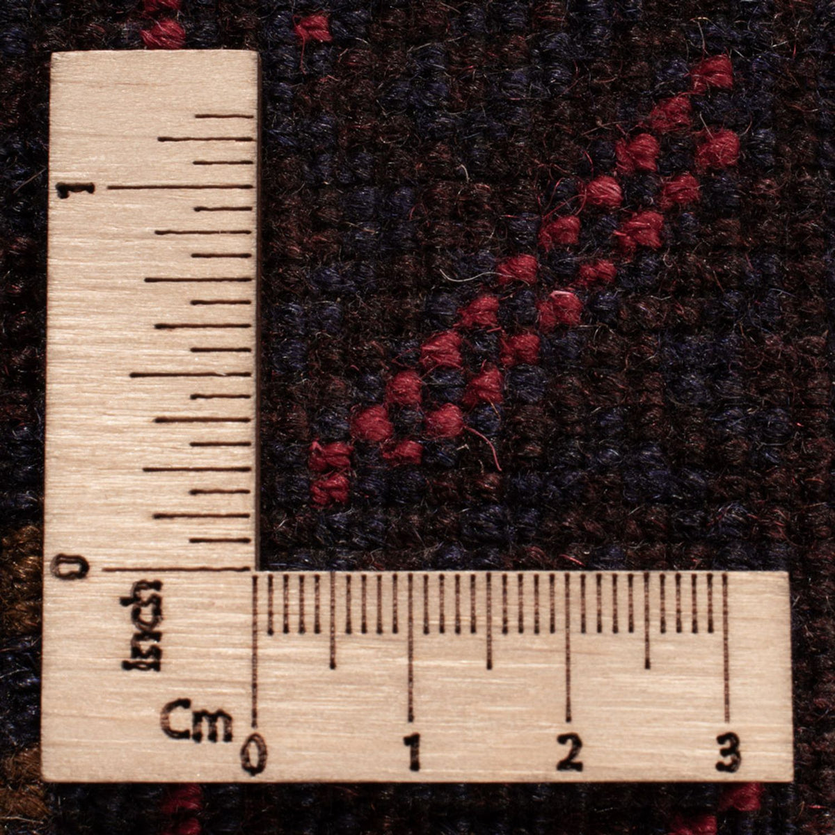 Baluch-matta - 194 x 122 cm - mörkröd