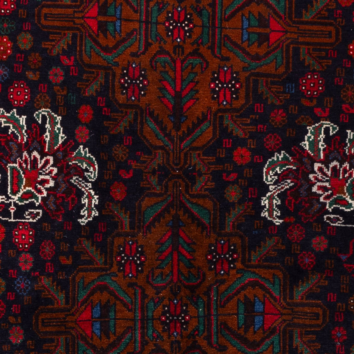 Baluch-matta - 202 x 119 cm - mörkröd