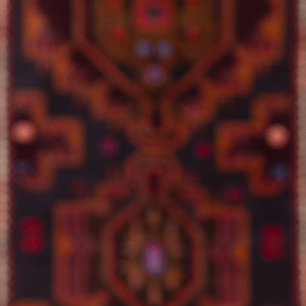 Runner Baluch-matta - 227 x 129 cm - mörkröd