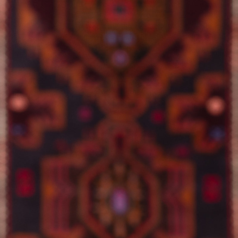 Runner Baluch-matta - 227 x 129 cm - mörkröd