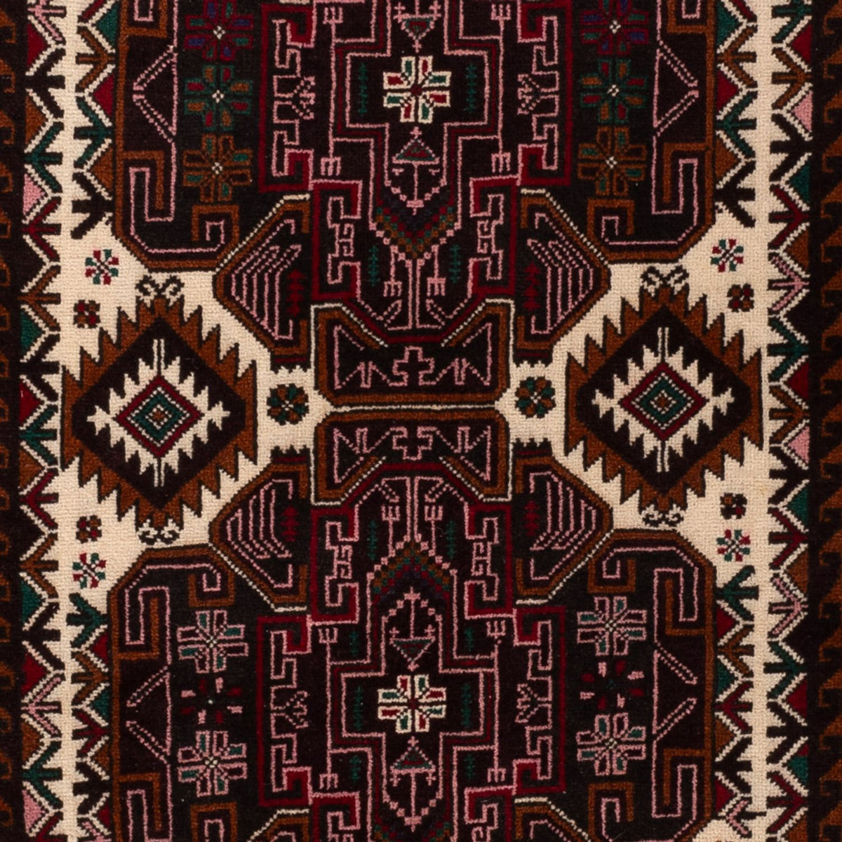 Baluch-matta - 199 x 115 cm - mörk beige