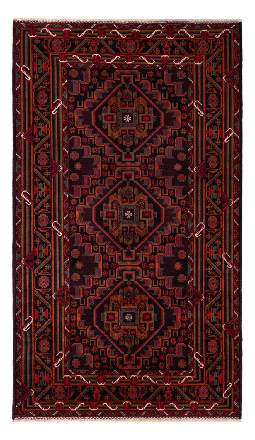 Baluch-matta - 206 x 117 cm - mörkröd