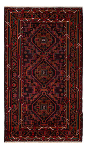 Baluch-matta - 206 x 117 cm - mörkröd