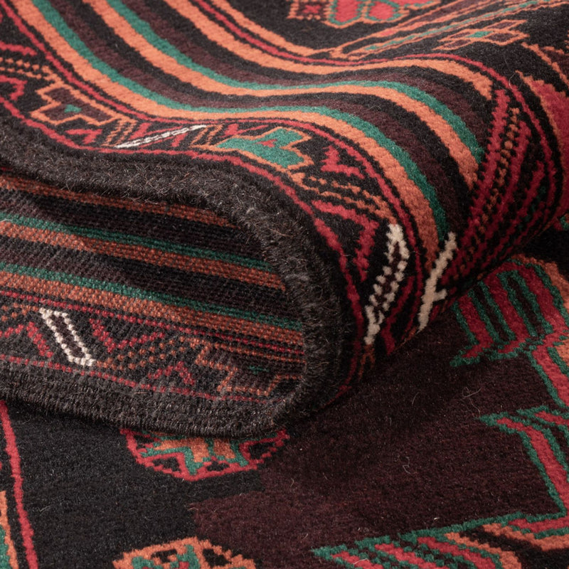 Baluch-matta - 206 x 117 cm - mörkröd