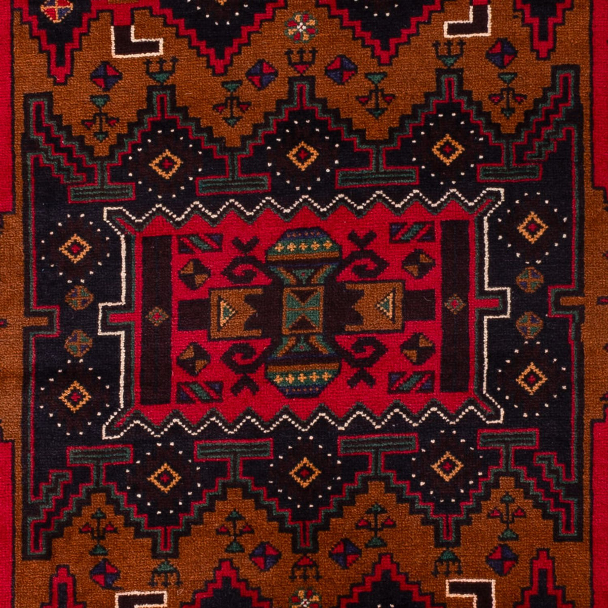 Baluch-matta - 195 x 117 cm - mörkröd