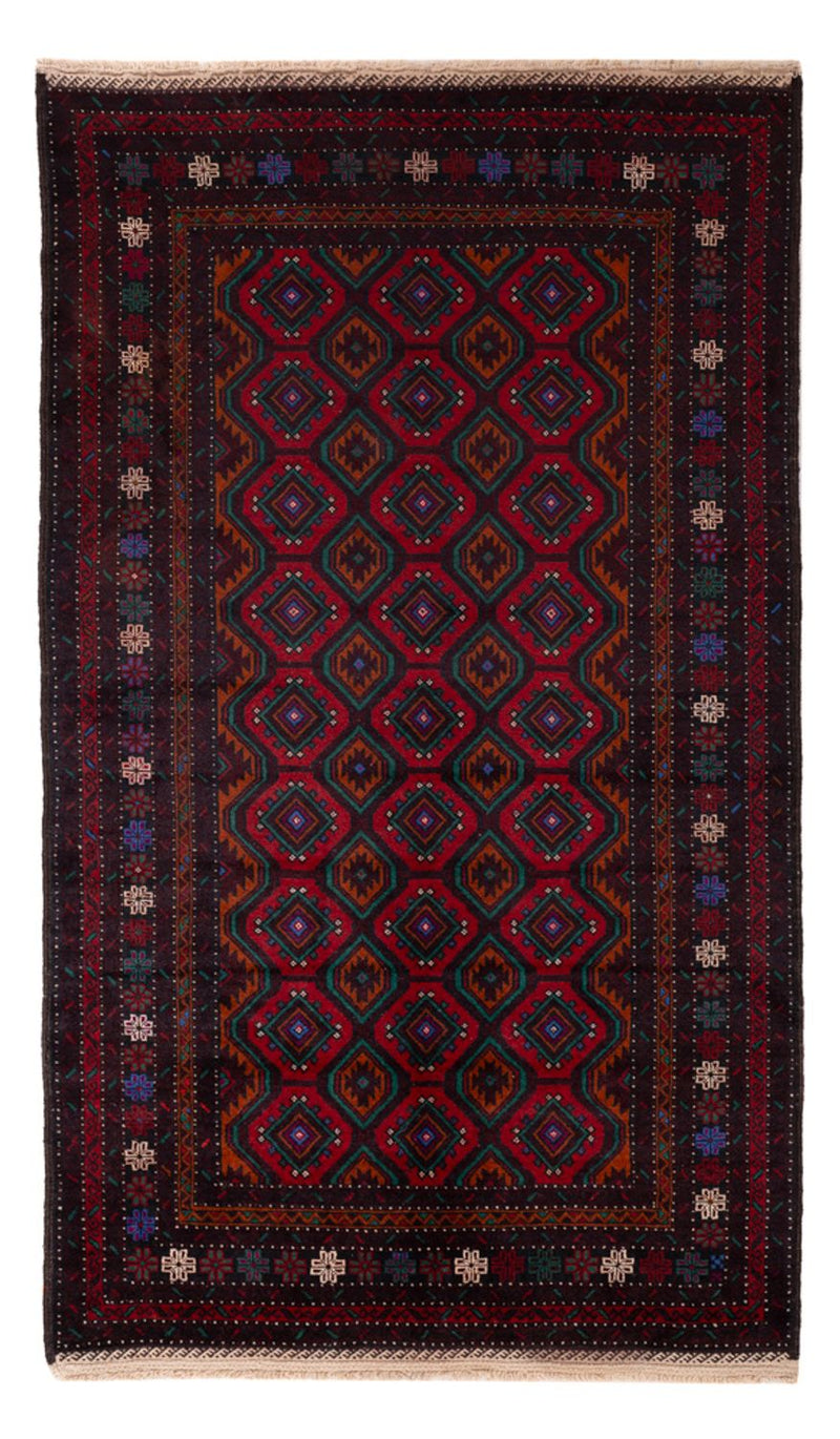 Baluch-matta - 203 x 120 cm - mörkröd