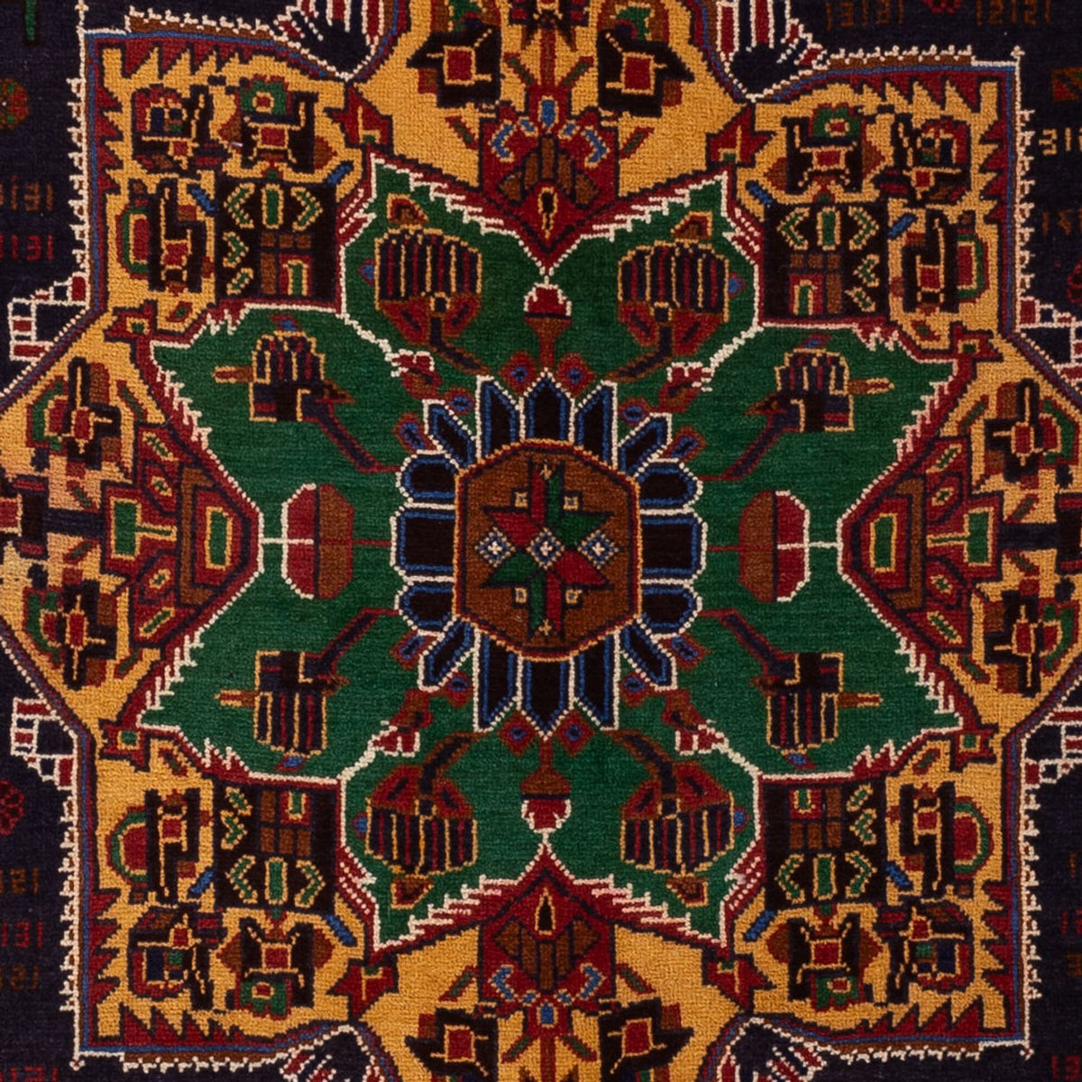 Baluch-matta - 195 x 120 cm - flerfärgad