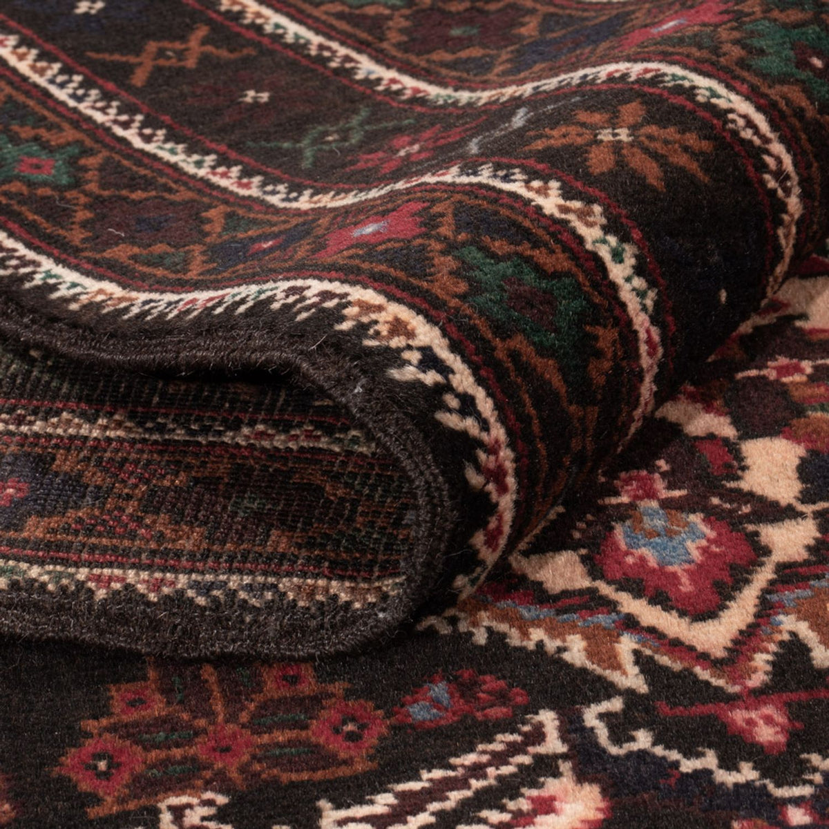 Baluch-matta - 202 x 115 cm - flerfärgad