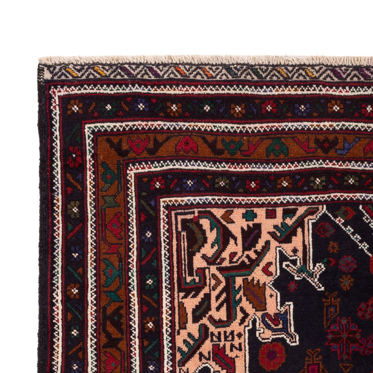 Baluch-matta - 193 x 118 cm - flerfärgad