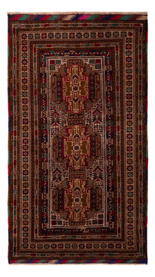 Runner Baluch-matta - 204 x 110 cm - mörk beige