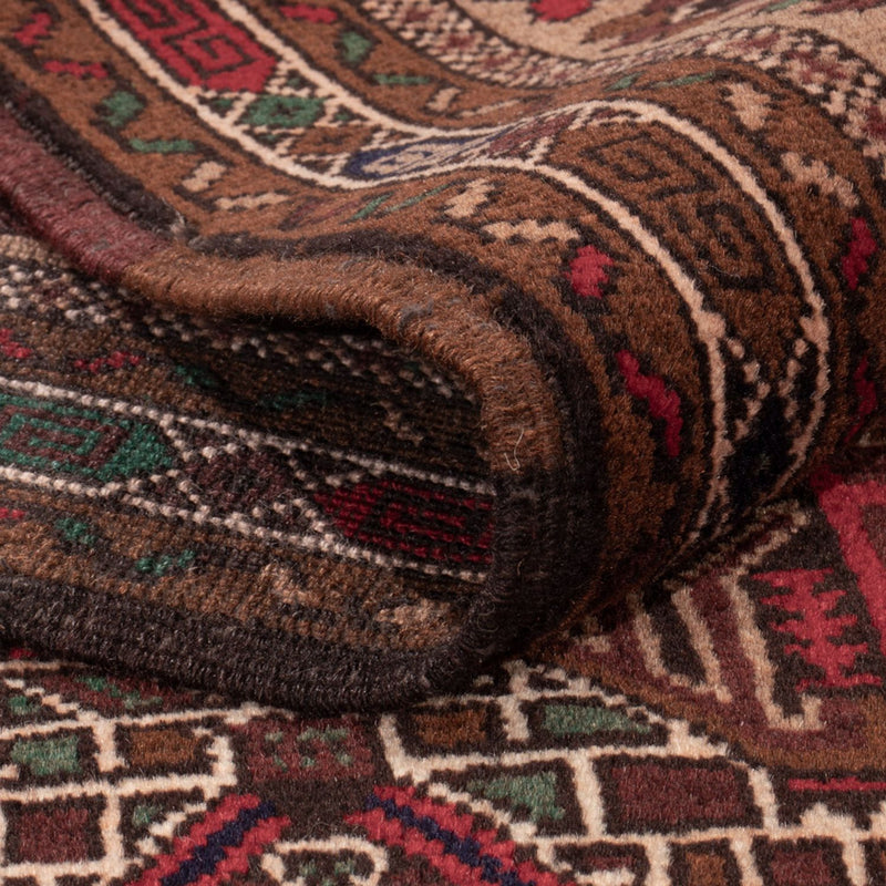 Runner Baluch-matta - 204 x 110 cm - mörk beige