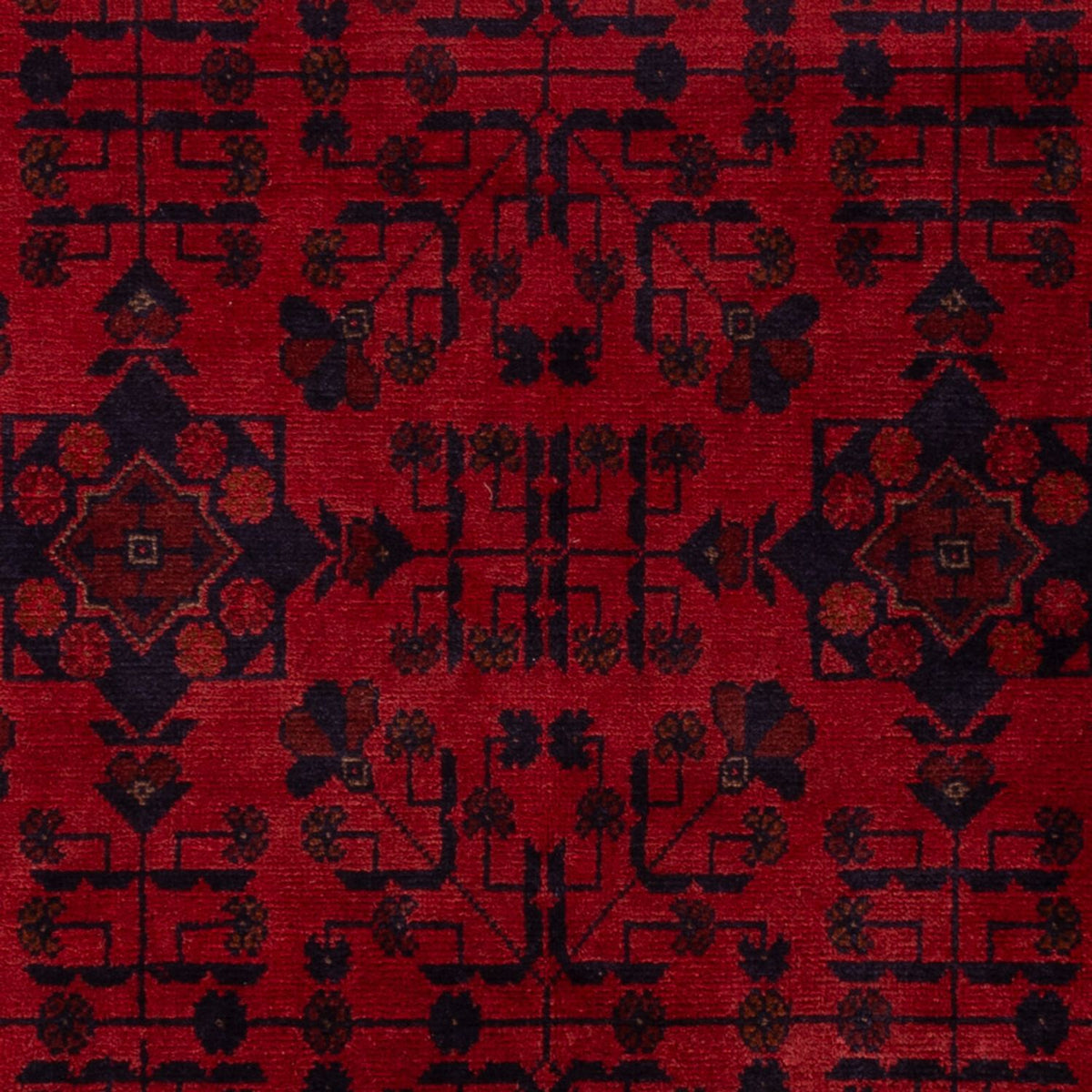 Afghansk matta - Kunduz - 200 x 125 cm - röd
