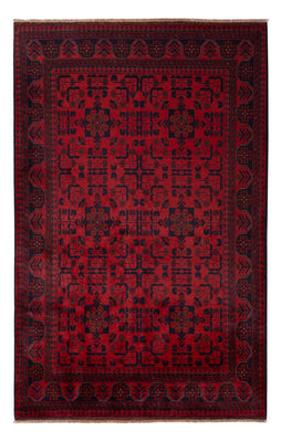 Afghansk matta - Kunduz - 203 x 128 cm - röd