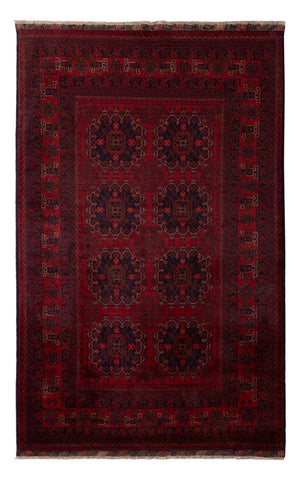 Afghansk matta - Kunduz - 202 x 127 cm - röd