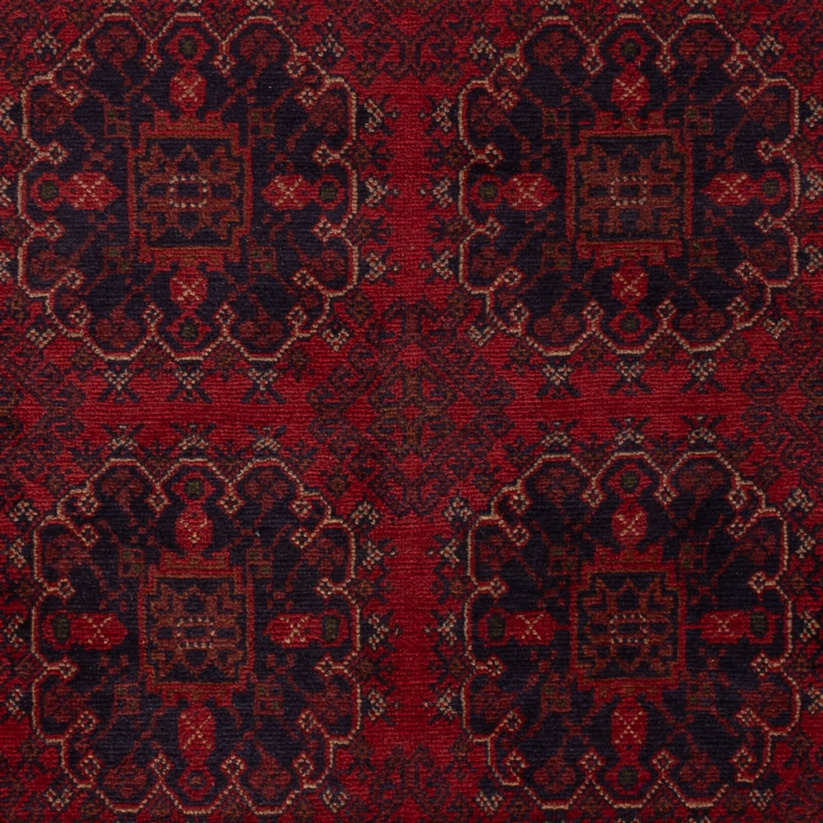 Afghansk matta - Kunduz - 202 x 127 cm - röd