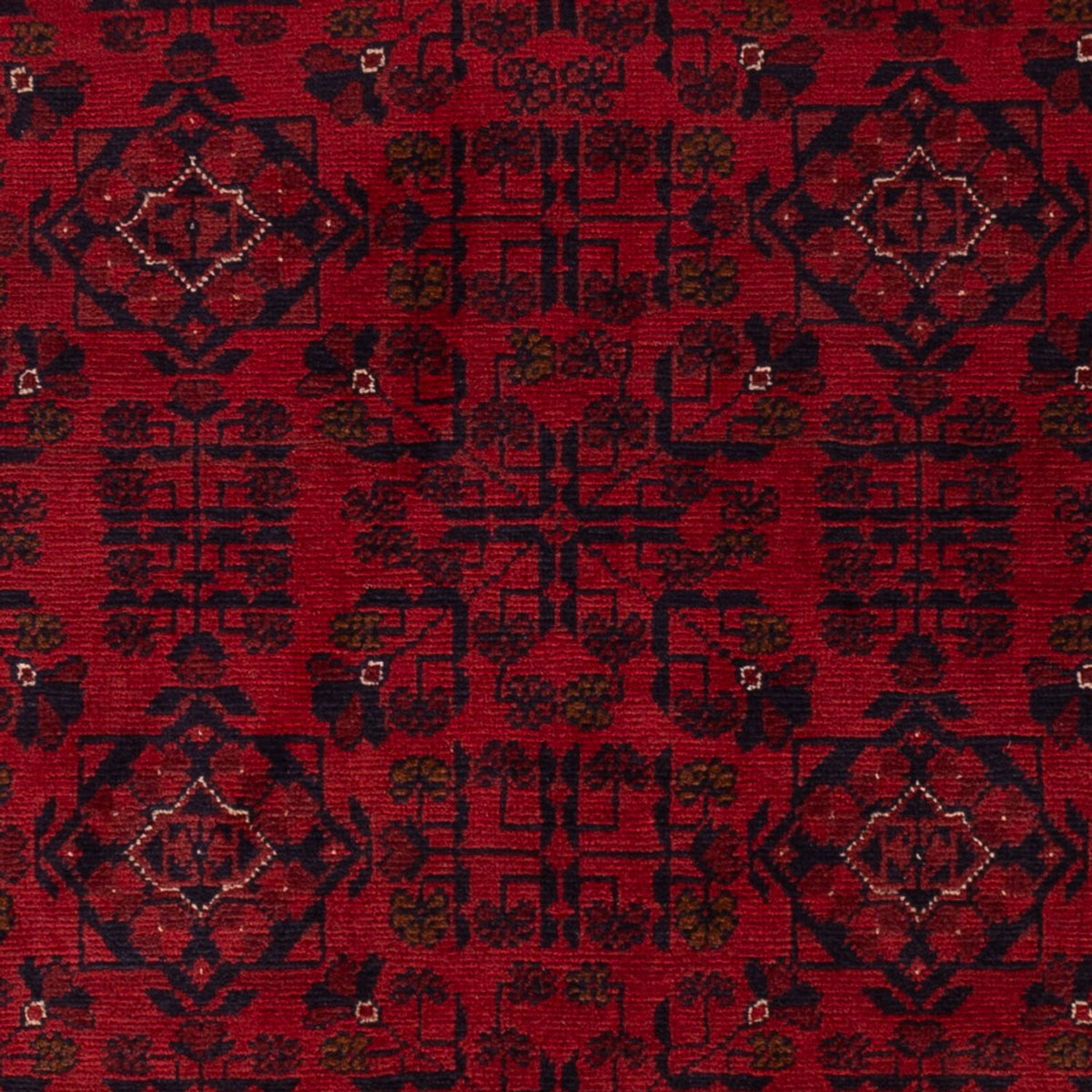Afghansk matta - Kunduz - 198 x 123 cm - röd