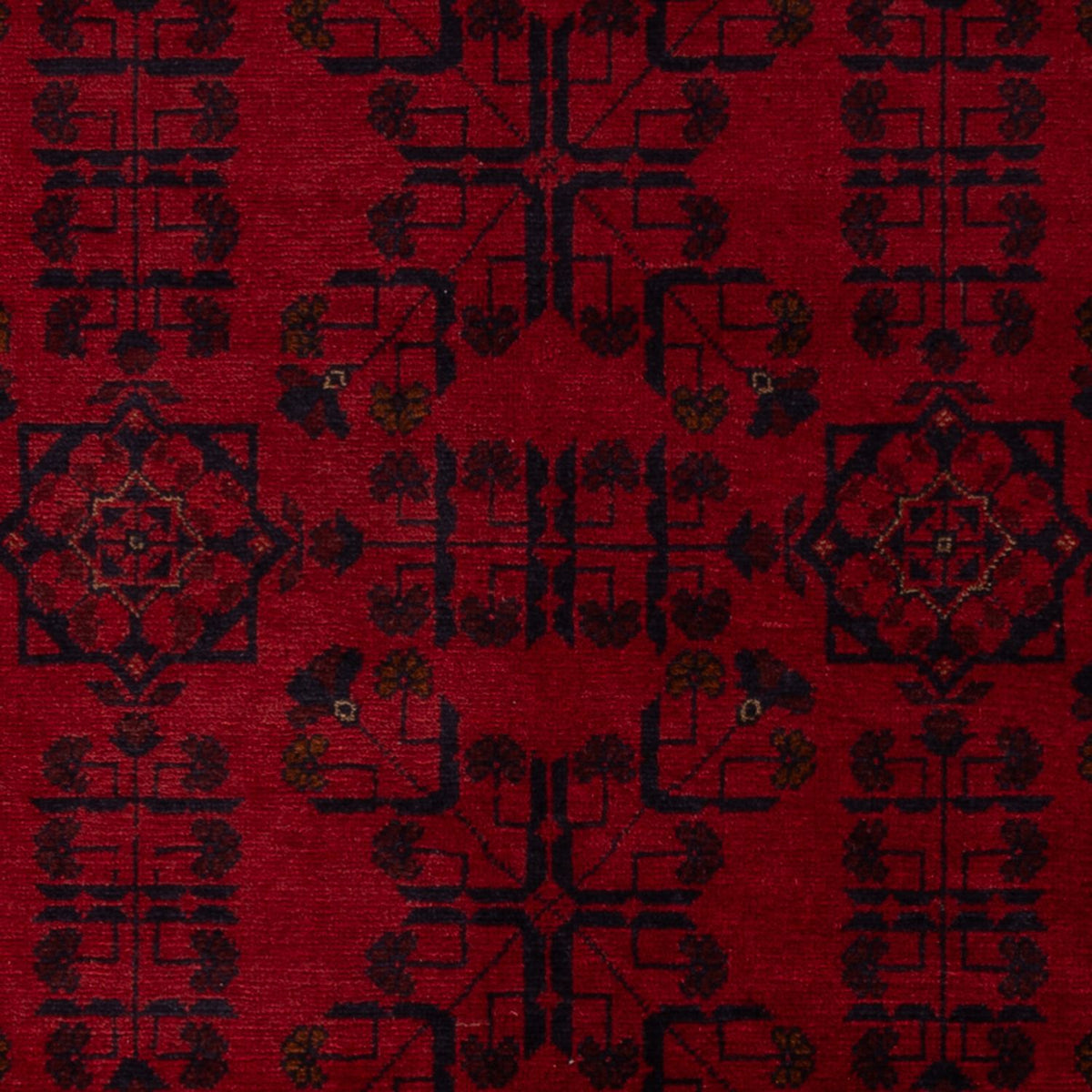 Afghansk matta - Kunduz - 195 x 125 cm - röd