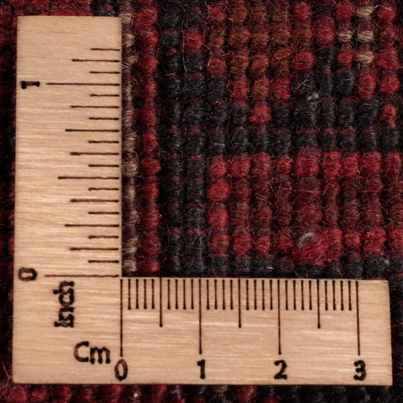 Afghansk matta - Kunduz - 201 x 129 cm - mörkröd