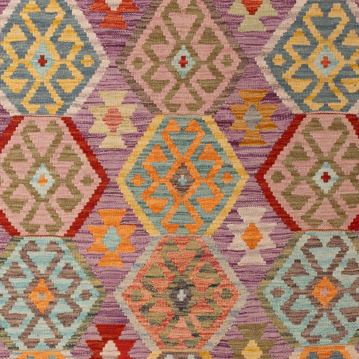 Kelim Carpet - Splash - 311 x 207 cm - flerfärgad