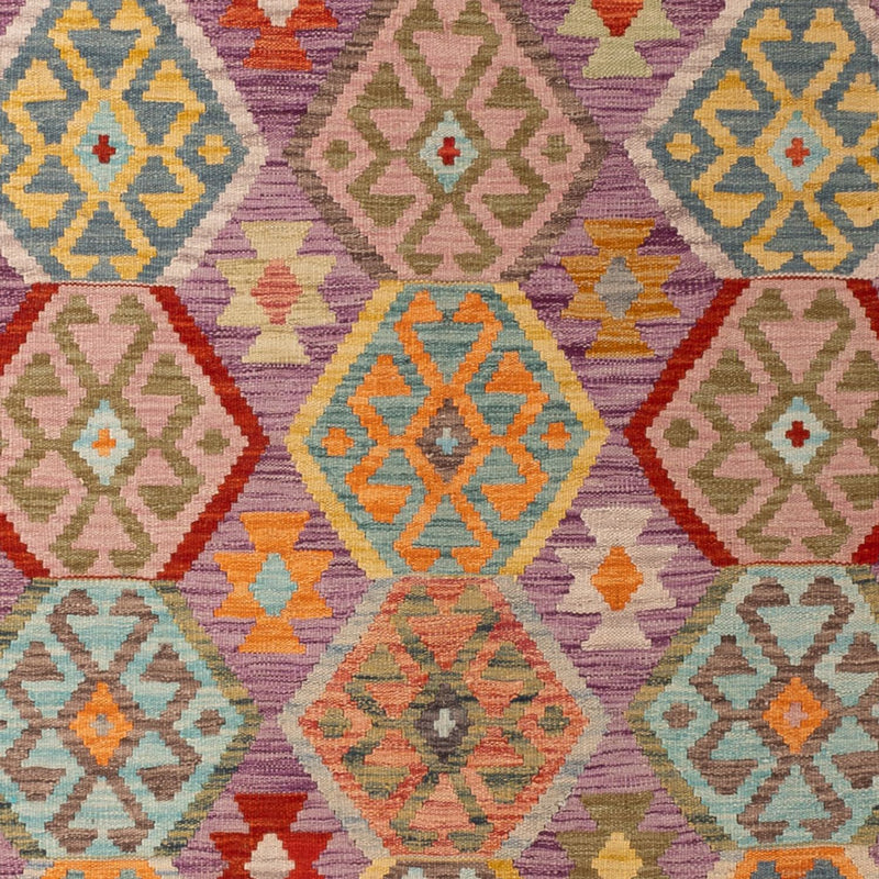 Kelim Carpet - Splash - 311 x 207 cm - flerfärgad
