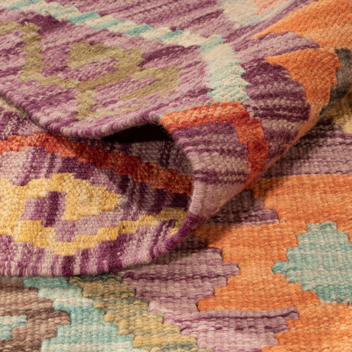 Kelim Carpet - Splash - 311 x 207 cm - flerfärgad