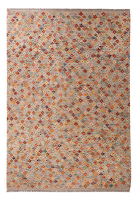 Kelim Carpet - Splash - 307 x 208 cm - flerfärgad