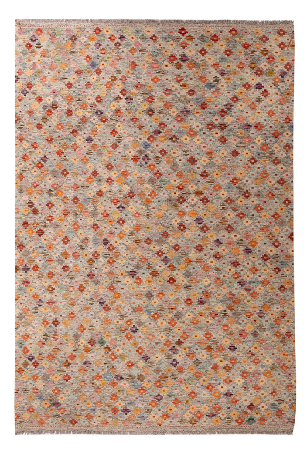 Kelim Carpet - Splash - 307 x 208 cm - flerfärgad