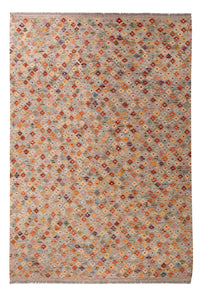 Kelim Carpet - Splash - 307 x 208 cm - flerfärgad