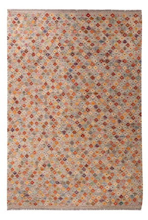 Kelim Carpet - Splash - 307 x 208 cm - flerfärgad