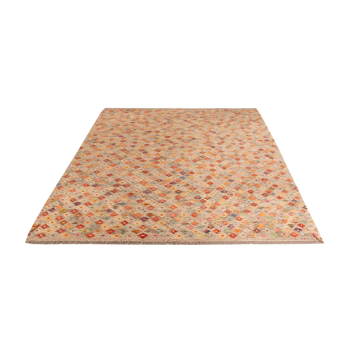 Kelim Carpet - Splash - 307 x 208 cm - flerfärgad