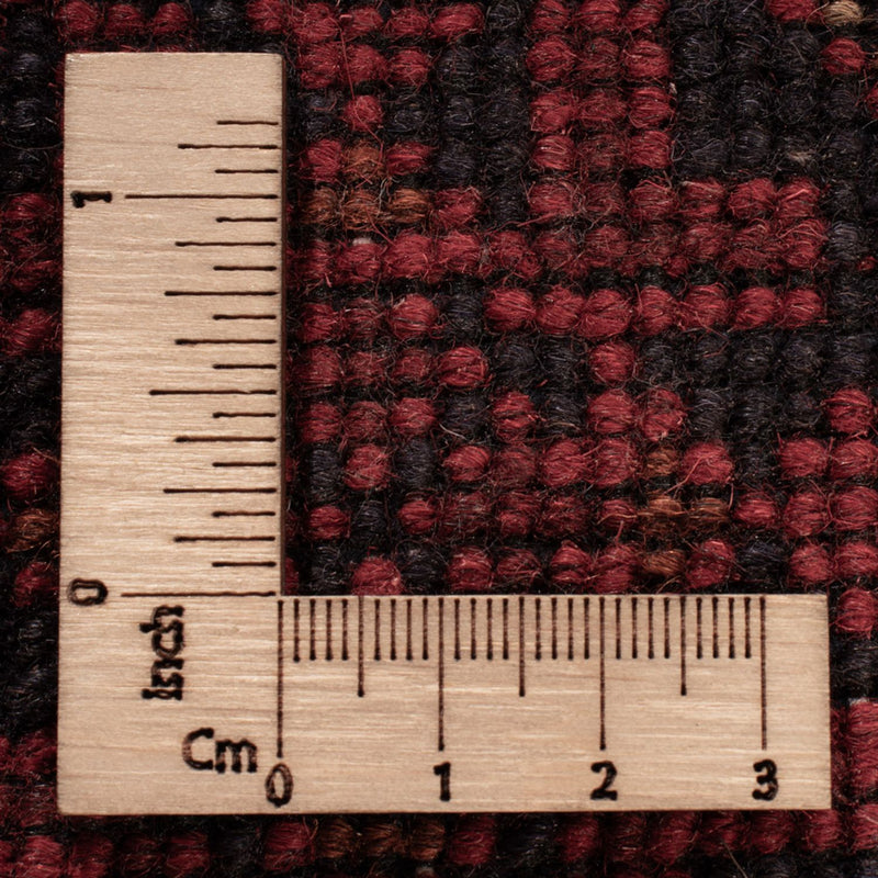 Afghansk matta - Kunduz - 195 x 123 cm - mörkröd