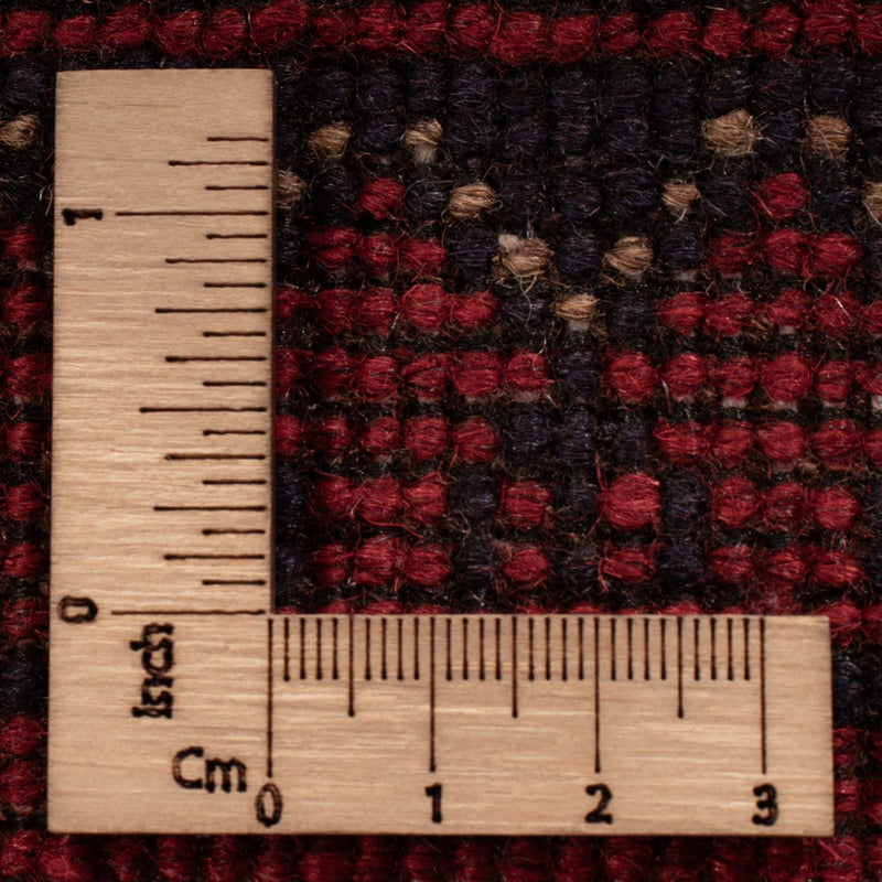 Afghansk matta - Kunduz - 193 x 124 cm - mörkröd