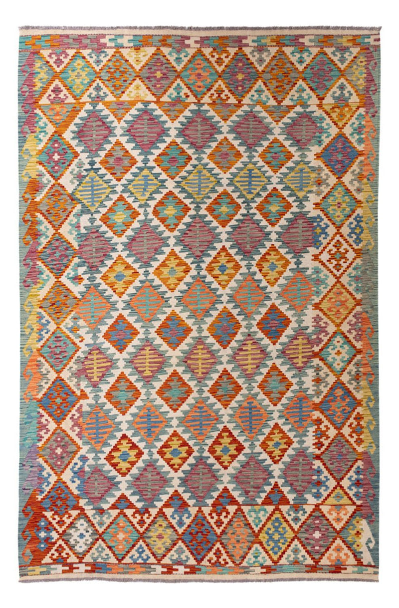 Kelim Carpet - Splash - 298 x 198 cm - flerfärgad