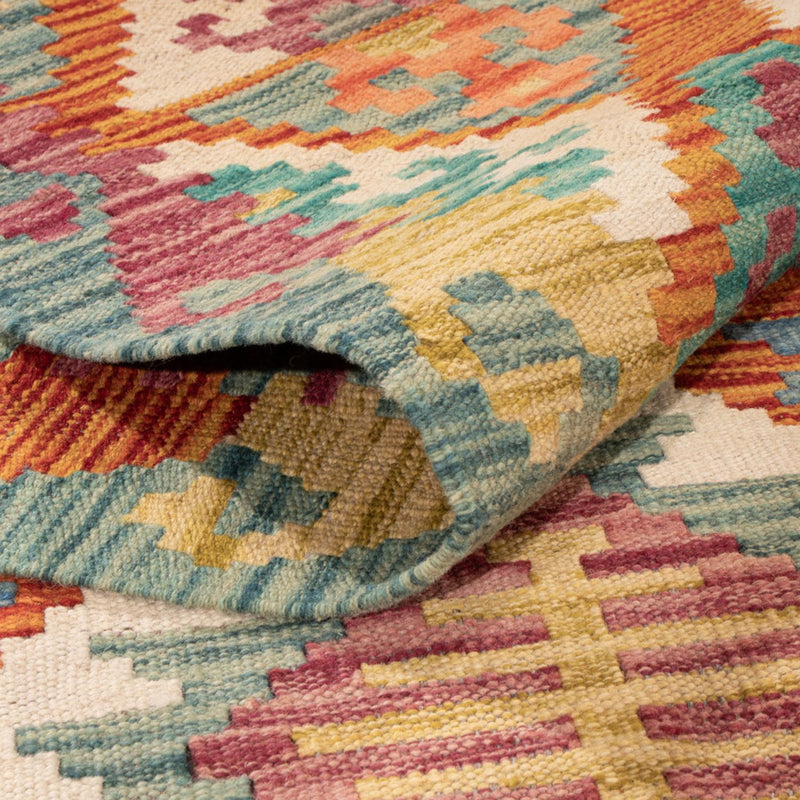 Kelim Carpet - Splash - 298 x 198 cm - flerfärgad