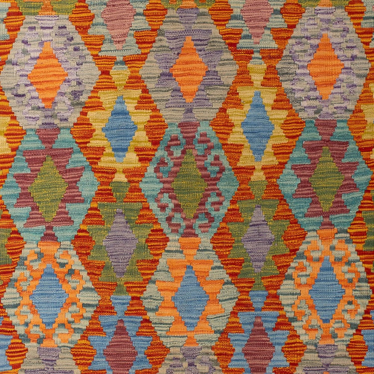 Kelim Carpet - Splash - 298 x 202 cm - flerfärgad