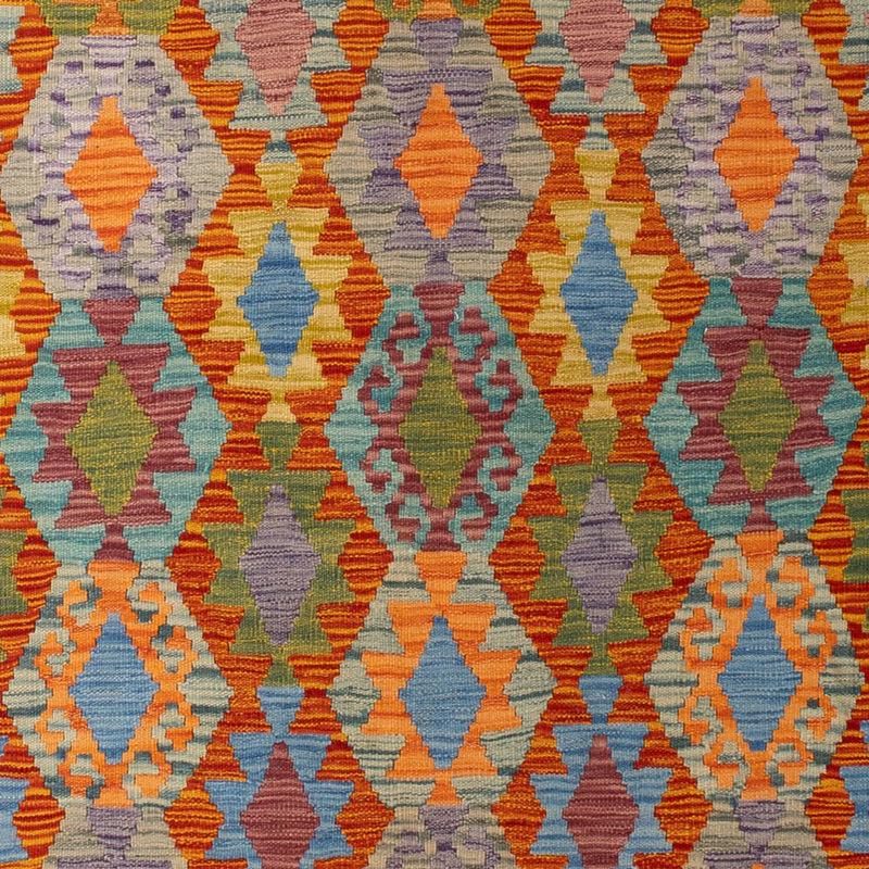 Kelim Carpet - Splash - 298 x 202 cm - flerfärgad