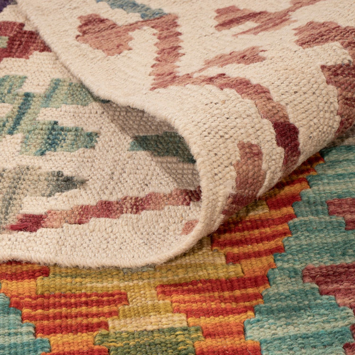 Kelim Carpet - Splash - 298 x 202 cm - flerfärgad