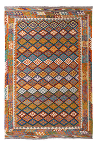 Kelim Carpet - Splash - 290 x 199 cm - flerfärgad