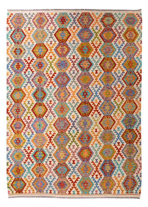 Kelim Carpet - Splash - 294 x 210 cm - flerfärgad